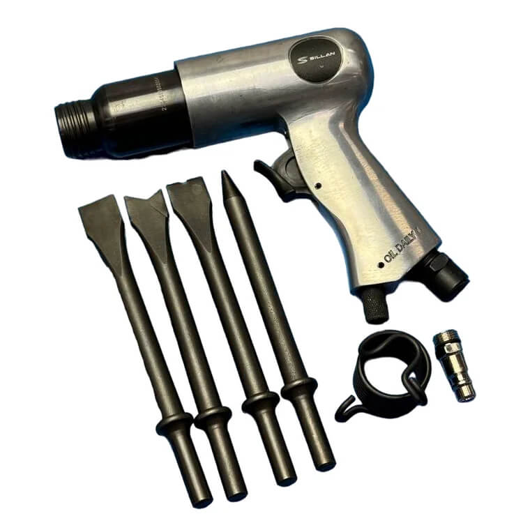 Пневмозубило с набором зубил SILLAN RT-3502 фото 3