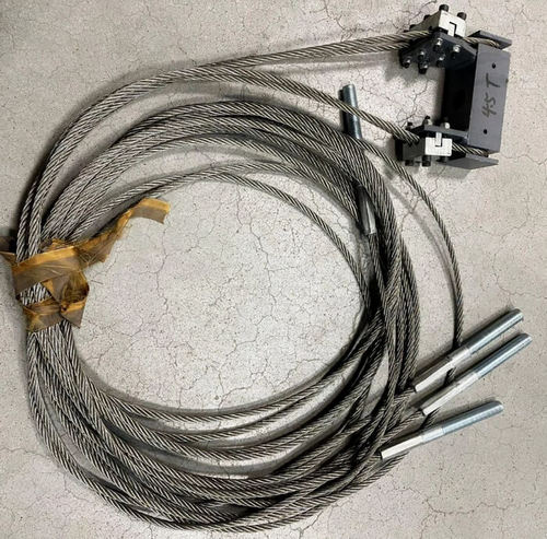 Комплект стальных троссов с обоймой для FS40D реальное фото